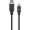 Goobay: USB-C to USB-A Cable (0.5m) - Black