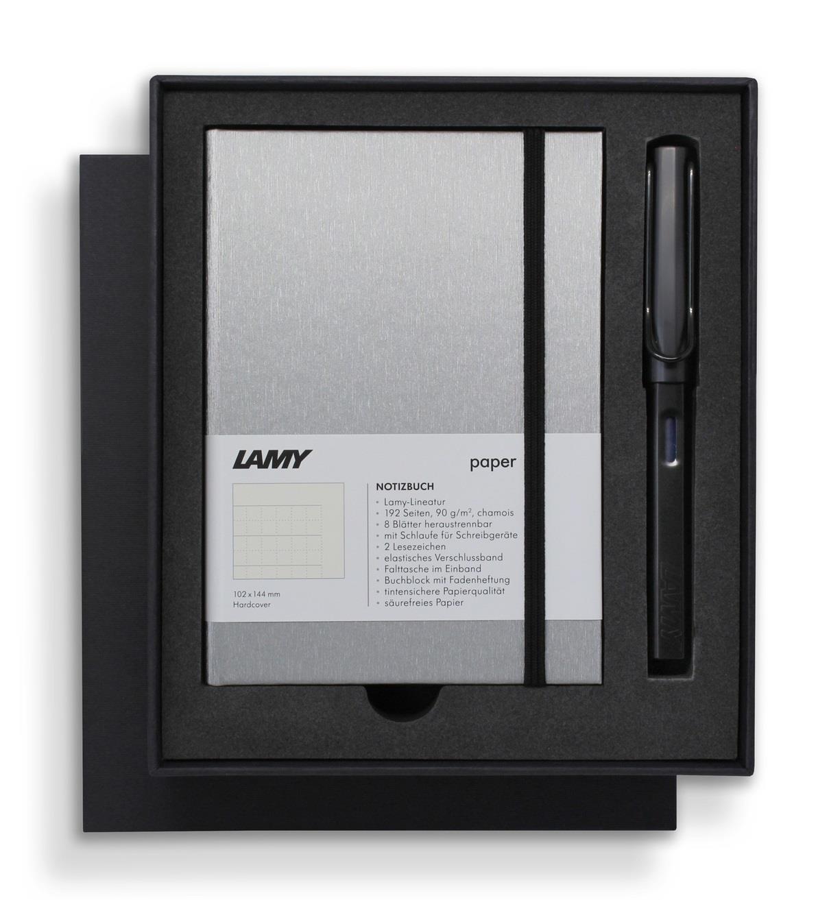 Lamy: A6 Hardcover Notebook Fountain Pen Gift Set - Black