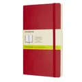 Moleskine: Classic Large Soft Cover Notebook Plain - Scarlet Red