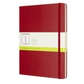 Moleskine: Notebook Classic X-Large Hard Cover Notebook Plain - Scarlet Red