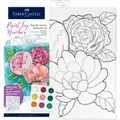 Faber-Castell: Creative Studio Paint By Number Watercolor Set - Floral