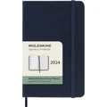 Moleskine: 2024 Diary Pocket Hard Cover 12 Month Weekly - Sapphire Blue