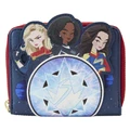 Loungefly: The Marvels (2023) - Group Symbol Glow Zip Around Wallet