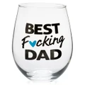 Best F*cking Dad - Stemless Wine Glass