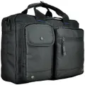Agva 16" Resilient Double Zip Briefcase Black