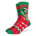 Good Luck Socks: Bob Ross Christmas Men's Socks (Size 7-12)