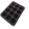 Daily Bake: Silicone 12 Cup Mini Muffin Pan - Charcoal