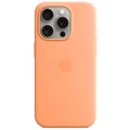 Apple: iPhone 15 Pro Silicone Case with MagSafe - Orange Sorbet