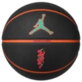 Jordan All Court 8P Zion Williamson Basketball - Black / Cone / Emerald / Pink - Size 7