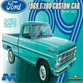 Moebius Models: 1/25 Ford F-100 Custom Cab Short Bed 1969 - Scale Model Kit