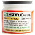 Stash It: Storage Jar - Prescription Marijuana (Large)