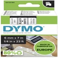 Dymo: D1 Label Tape - Black on White (6mm x 7M)