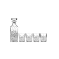 Tempa: Ophelia Crystal Whisky Decanter and Glass Tumbler Set