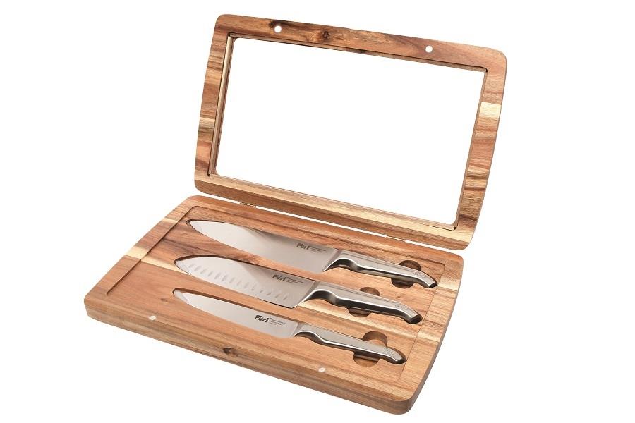 Furi: Pro Acacia 3 Piece Knife Set