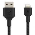 BOOST-UP-CHARGE Lightning to USB-A Braided Cable, 2m Black