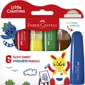 Faber-Castell: Little Creative Extra Jumbo Ultra Washable Markers (Pack of 6)