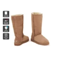 Outback Ugg: Boots Long Classic Premium Double Face Sheepskin - Chestnut (Size 6M / 7W US)