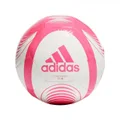 Adidas: Starlancer Club Football Soccer Ball - White / Solar Pink - Size 5