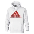 Adidas: Combat Sports Hoodie - White/Red (XL)