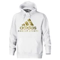 Adidas: Combat Sports Hoodie - White/Gold (4XL)