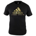Adidas: Combat Sports Tee - Black/Gold (3XL)