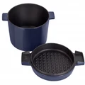 Stanley Rogers: Cast Iron French Oven - Mid Blue (24cm)
