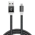 ADATA USB Type A to Micro USB Braided Connection Cable - 1m/Black