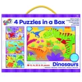 Galt: Four puzzles in a box - Dinosaurs