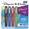 Paper Mate: Flair Felt-Tip Pen Medium Business Assorted - Pack of 4