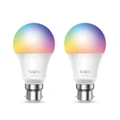 TP-Link Tapo Smart Wi-Fi Light Bulb - Multicolour (B22) (2-Pack)