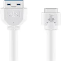 Goobay: USB-C to USB-A Cable (0.5m) - White