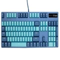 Rapoo V500 Pro Backlit Mechanical Spill Resistant, Metal Cover Gaming Keyboard - Cyan Blue