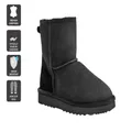 UGG Outback Premium Double Face Sheepskin Short Classic Boot (Black, Size 11M/12W US)