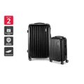 Orbis 2-Piece Tahiti Spinner Luggage Suitcase Set (Black)