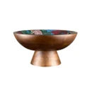 Maxwell & Williams: The Blck Pen Reminisce Wood Enamel Pedestal Bowl (30x15cm)