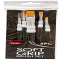 Jasart: Soft Grip Brush - Gold Synthetic Flat (Set of 5)