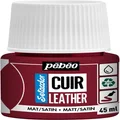 Pebeo: Setacolor Leather Acrylic Paint - Deep Red (45ml)