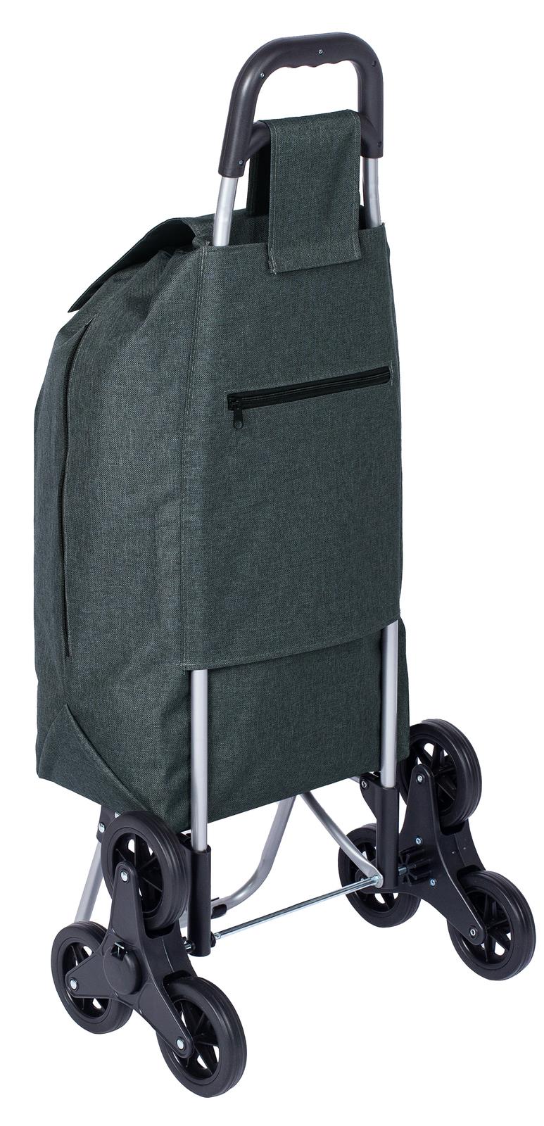 Sachi: Summit: Stair Climber Shopping Trolley (Charcoal grey) - D.Line