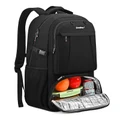 17 Inch Laptop Backpack with Insulated Compartment/USB Port - Black