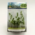 JTT: O gauge Wood Edge Trees Pastel Green (8 Pack)