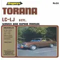 Holden Torana Lc-Lj Six Cylinder (1969-74) By Haynes