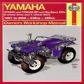Yamaha Atvs (87 - 09) Haynes Repair Manual By Haynes Publishing