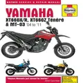 Yamaha Xt660 & Mt-03 (04 - 11) Haynes Repair Manual By Haynes Publishing