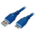8Ware: USB 3.0 Certified Cable - USB A Male to Micro-USB B Male; Blue 2m
