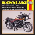 Kawasaki 400, 500 & 550 Fours (79 - 91) By Haynes Publishing