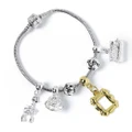 The Carat Shop: Friends - Silver Plated Charm Bracelet (with 4 Charms)