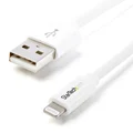 1m StarTech USB to Lightning High Speed Apple MFi Certified Charging Cable White