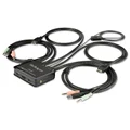 StarTech Dual-Port HDMI KVM Switch with Built-In Cables