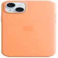 Apple: iPhone 15 Silicone Case with MagSafe - Orange Sorbet