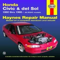 Honda Civic & Del Sol (92 - 95) By Haynes Publishing